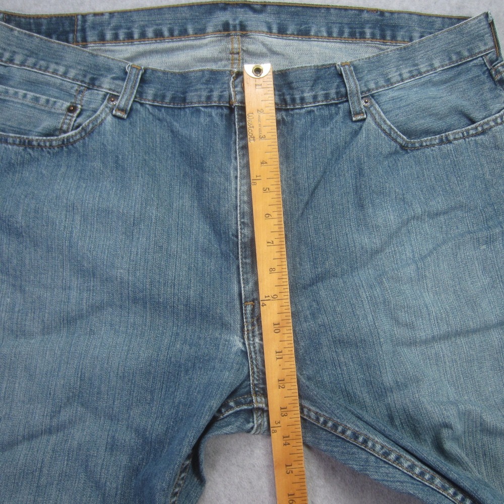 Levis 559 Jeans Mens 42x32 Blue Relaxed Straight Medium Wash Denim - Picture 9 of 16